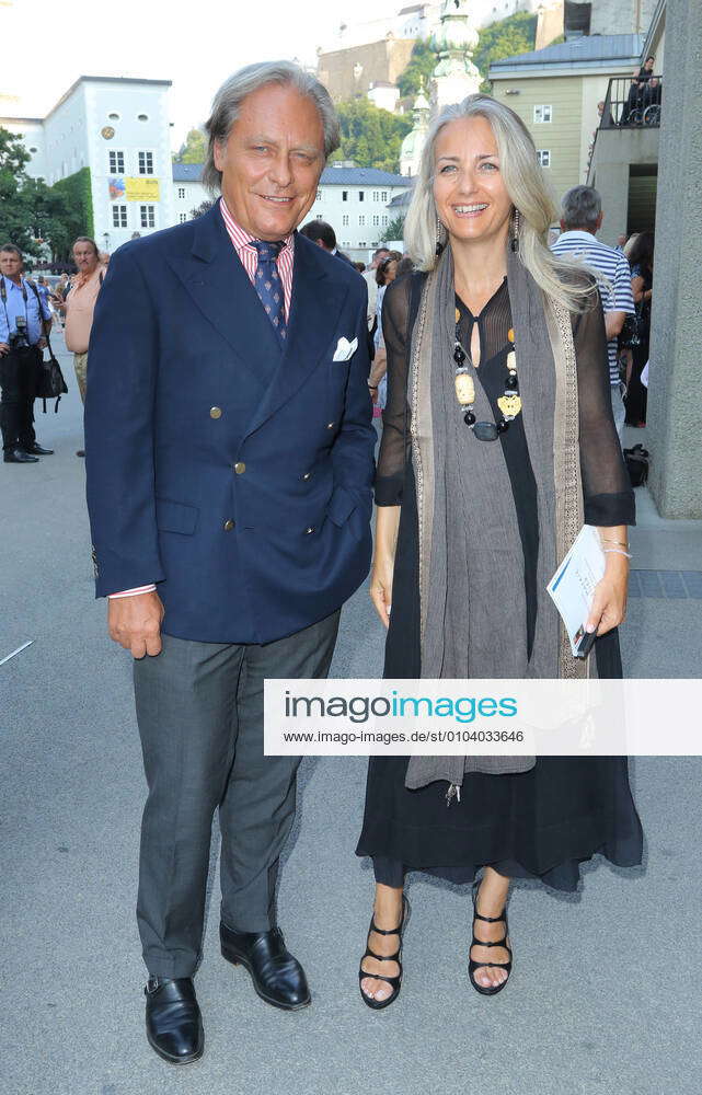 Salzburg Festival 11 08 2015 Lawyer Guido Carlo Alleva Mrs. Gisella At 