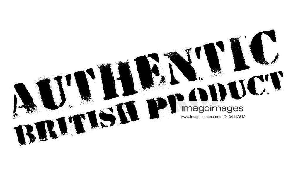 Authentic british product stamp. Grunge design with dust scratches ...