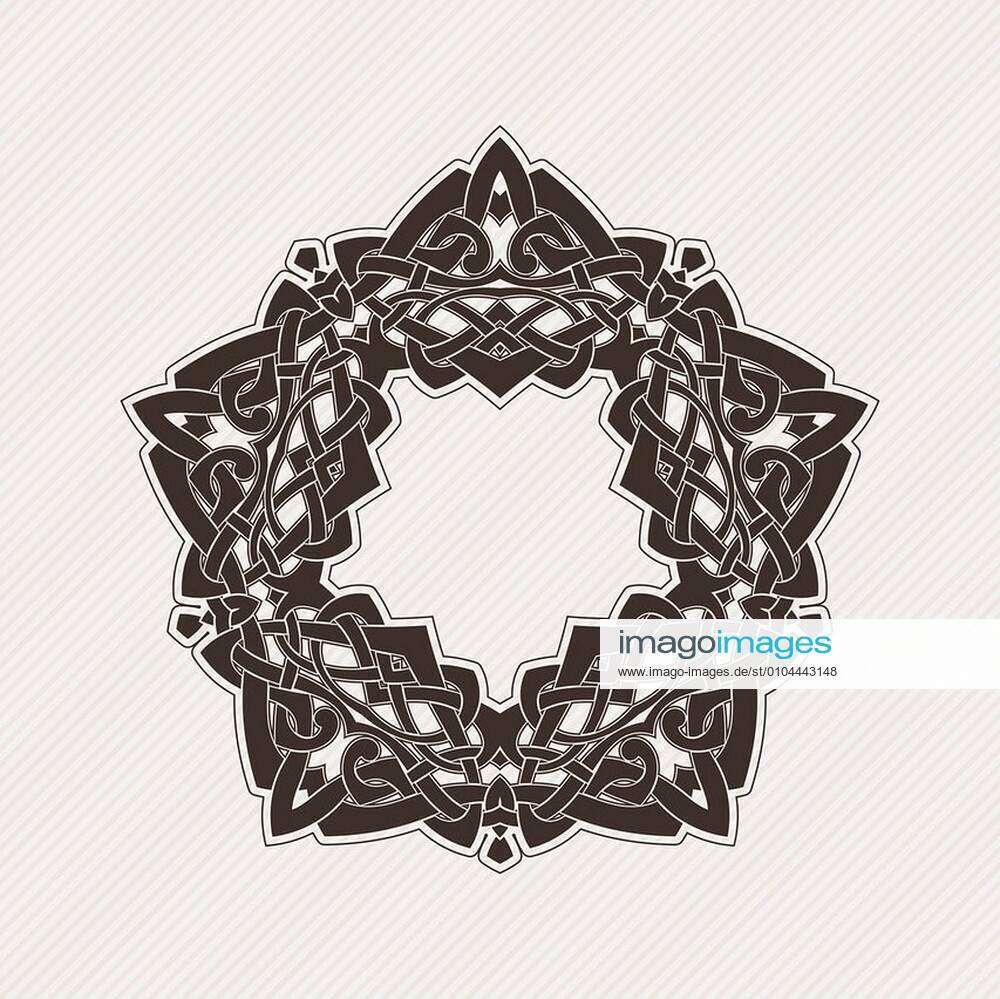 Vector mandala Gothic lace tattoo Celtic weave with sharp corners Stock  Vector Image  Art  Alamy