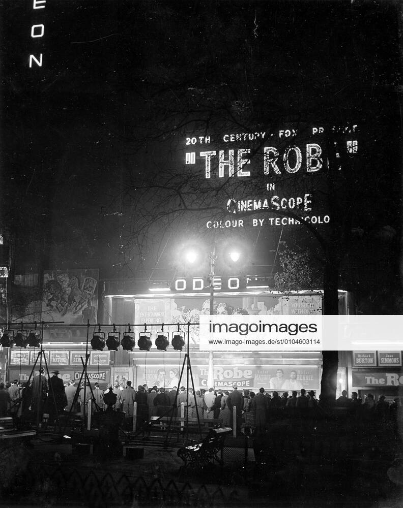 THE ROBE The Odeon Leicester Square London premiere of the first ...