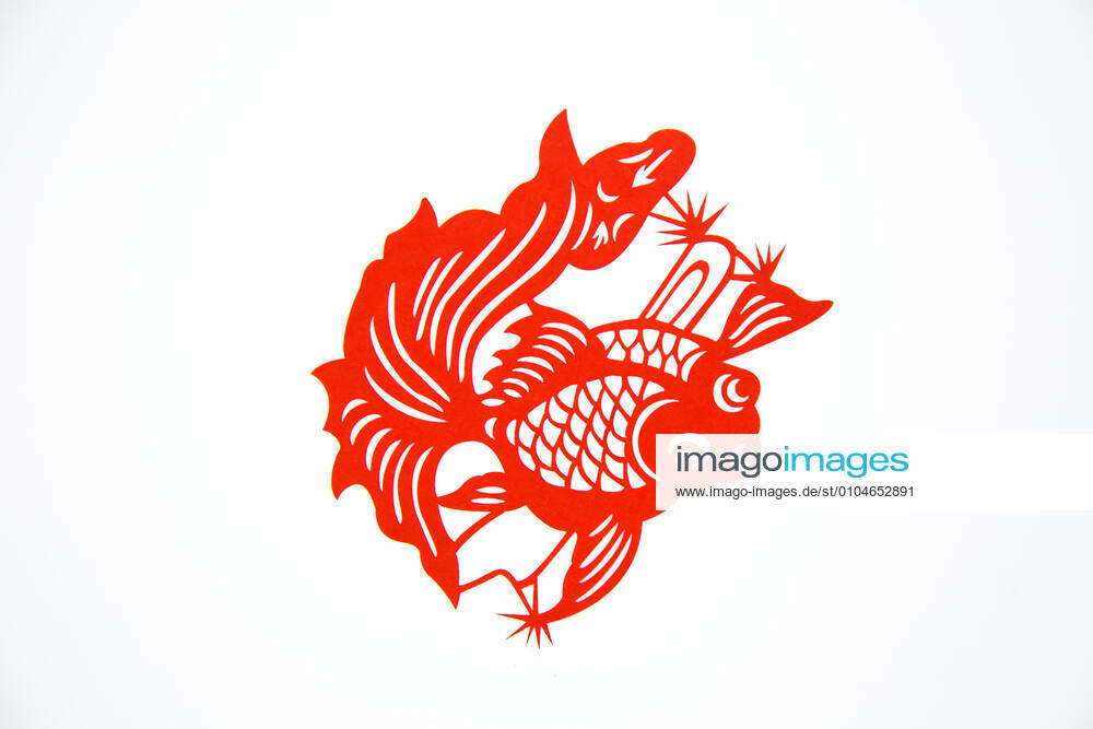 Chinese goldfish paper-cut