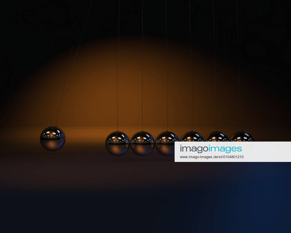 Nice Newton balls, hitting each other