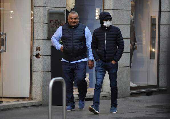 Milan, Nasser Al Khelaifi in the center in disguise The President of ...