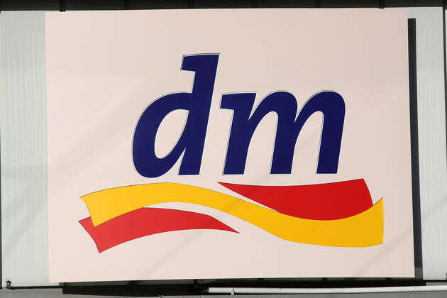 dm Logo on a building in Weidenau Symbol picture Economy on 28 10 2020 ...