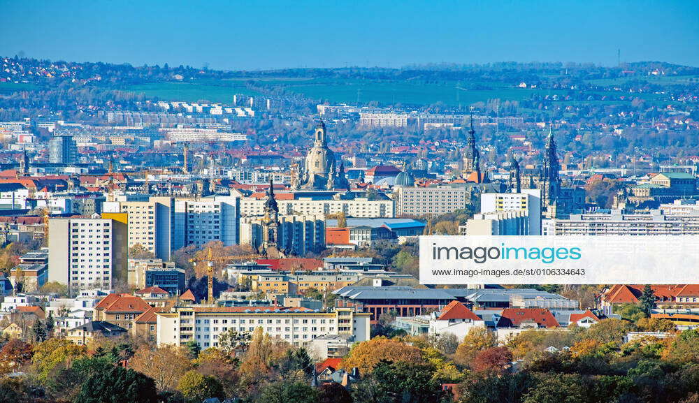 GER Sachsen Dresden Blick auf Johannstadt die Pirnaische Vorstadt das