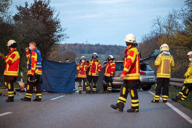 Metzingen Accident B312, Serious Traffic Accident, Several Vehicles ...