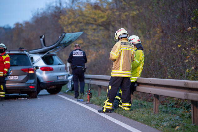 Metzingen Accident B312, Serious Traffic Accident, Several Vehicles ...