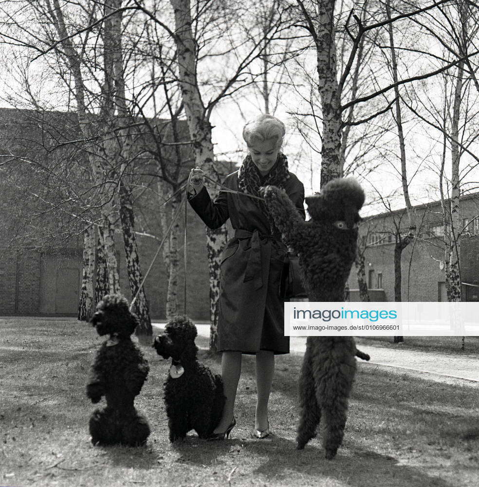 01 03 1965, Berlin, GDR Christine Laszar, actress outside, outdoor shot,  district of Potsdam