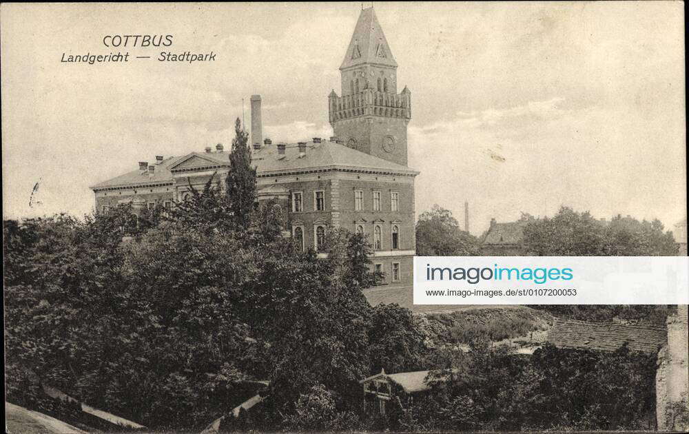 Cottbus Brandenburg, view of the district court with city