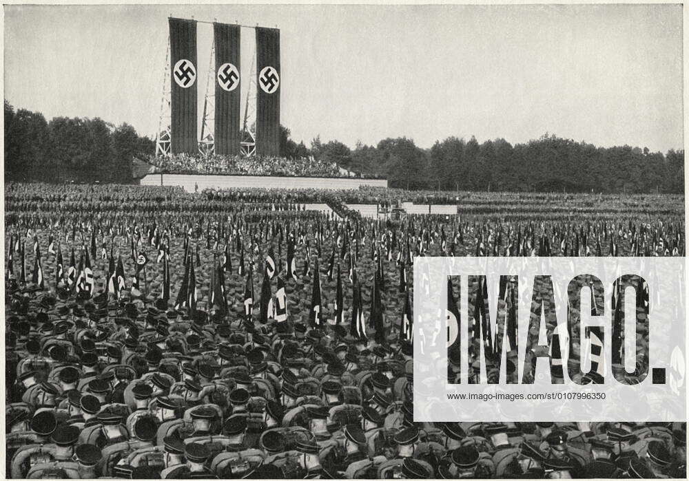 German SA Troops at Rally, Nuremberg, Germany