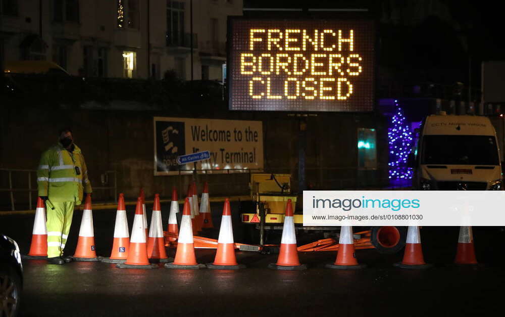. 22 12 2020. Kent, United Kingdom. Dover on the second day since France closed its borders from