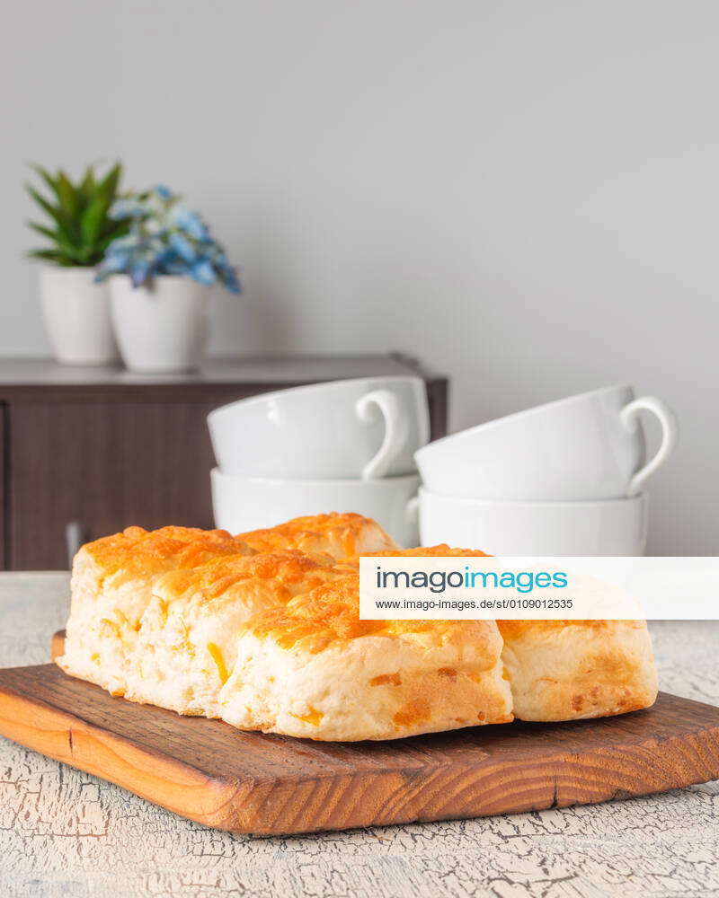 Cheese Tea Biscuits Fresh homemade cheddar cheese tea biscuits. Ample