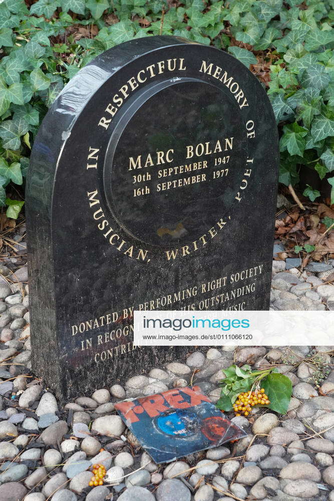 Marc Bolan shrine London A shrine to the rock star Marc Bolan who was killed in a car crash in Bar