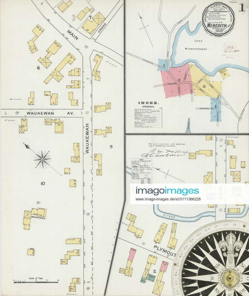 Image 1 of Sanborn Fire Insurance Map from Meredith, Belknap County ...