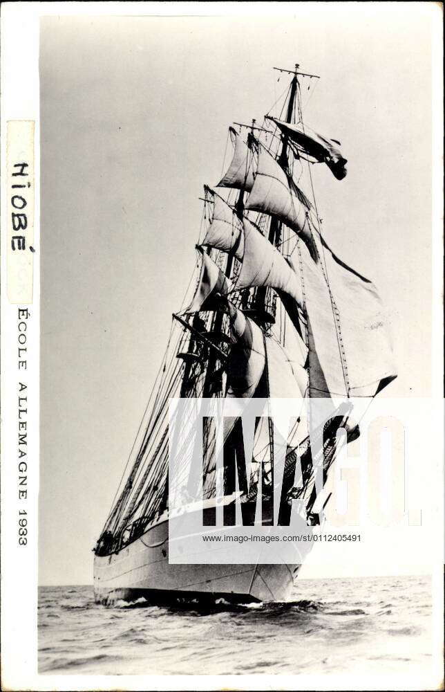 Deutsches Segelschulschiff Niobe, 1933, Dreimaster *** German sail