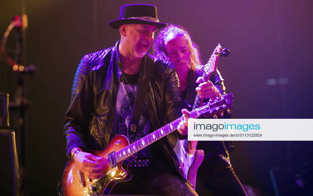Mark Kohler, Mandy Meyer (v.l.). Die Schweizer HardRockBand Krokus