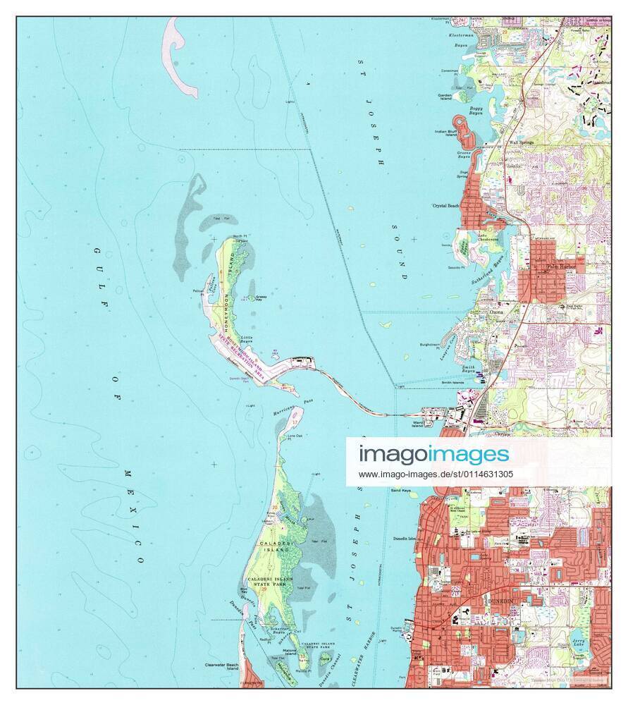 Dunedin, Florida, map 1974, 1:24000, United States of America by ...