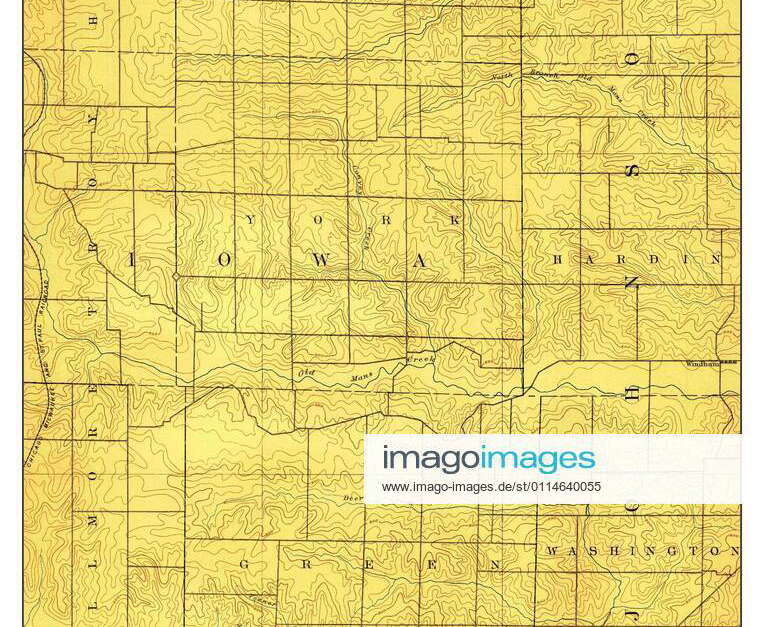 Oxford, Iowa, map 1891, 1:62500, United States of America by Timeless ...