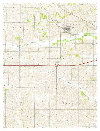 Oxford, Iowa, map 1891, 1:62500, United States of America by Timeless ...