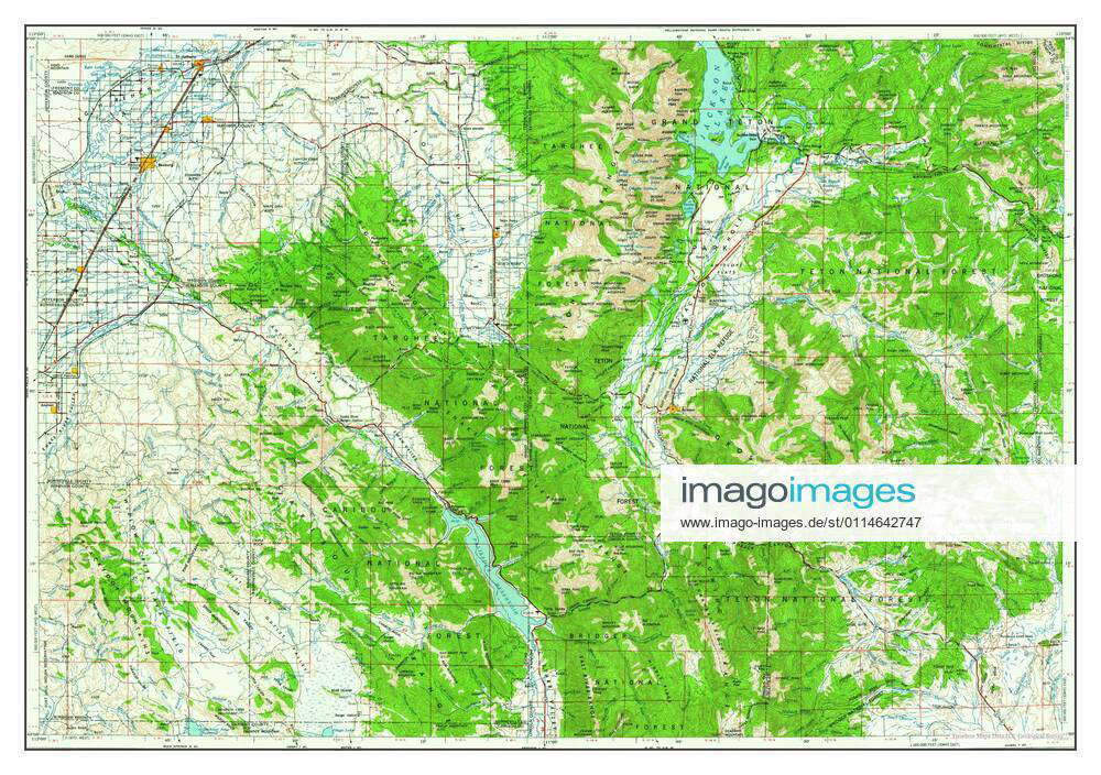 Driggs, Idaho, map 1962, 1250000, United States of America by Timeless