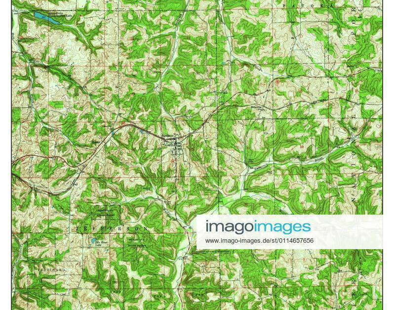 Birdseye, Indiana, map 1957, 124000, United States of America by