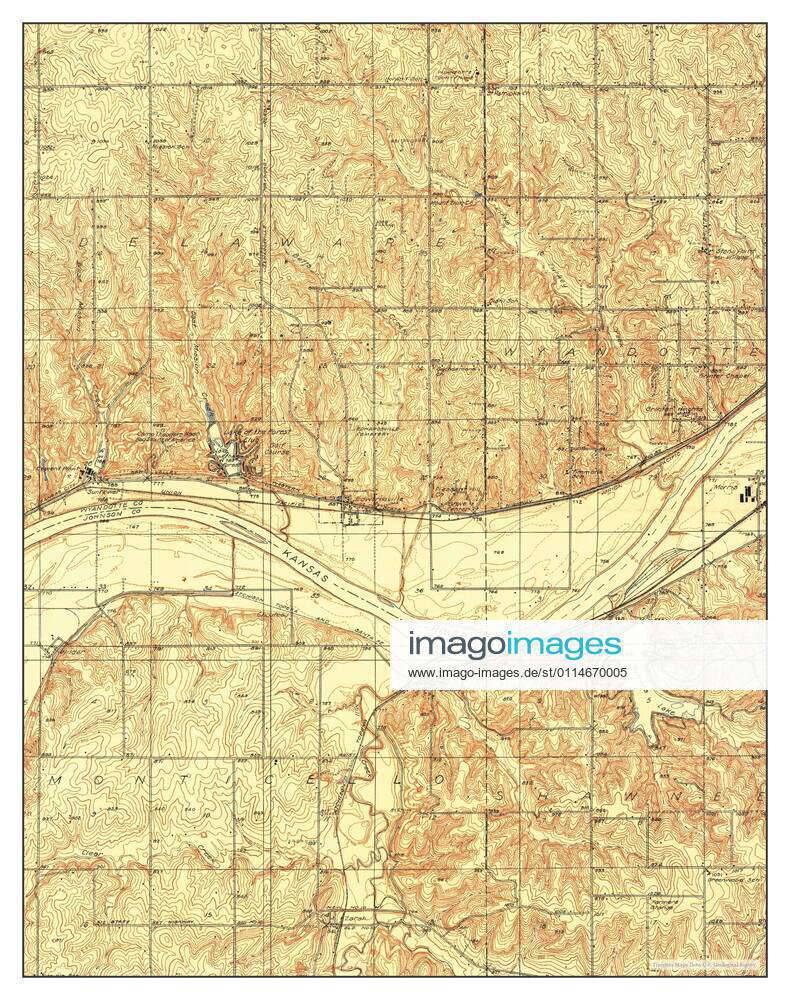 Edwardsville, Kansas, map 1934, 1:24000, United States of America by