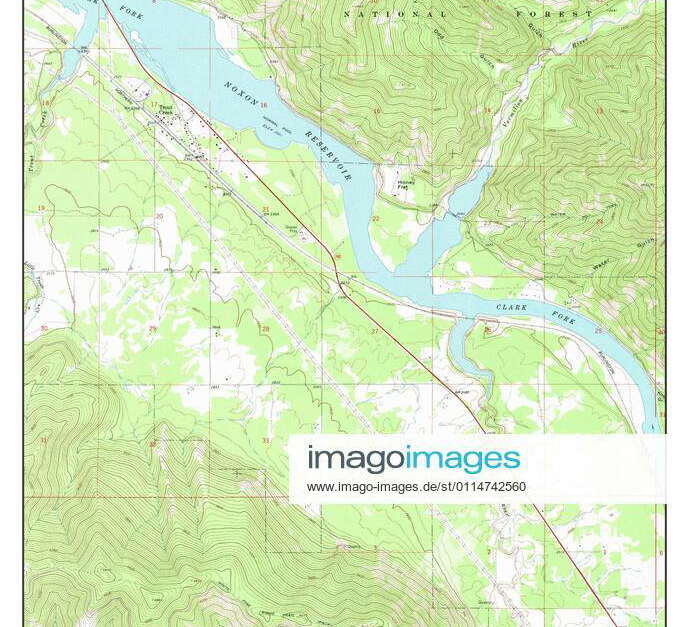 Trout Creek, Montana, map 1966, 124000, United States of America by