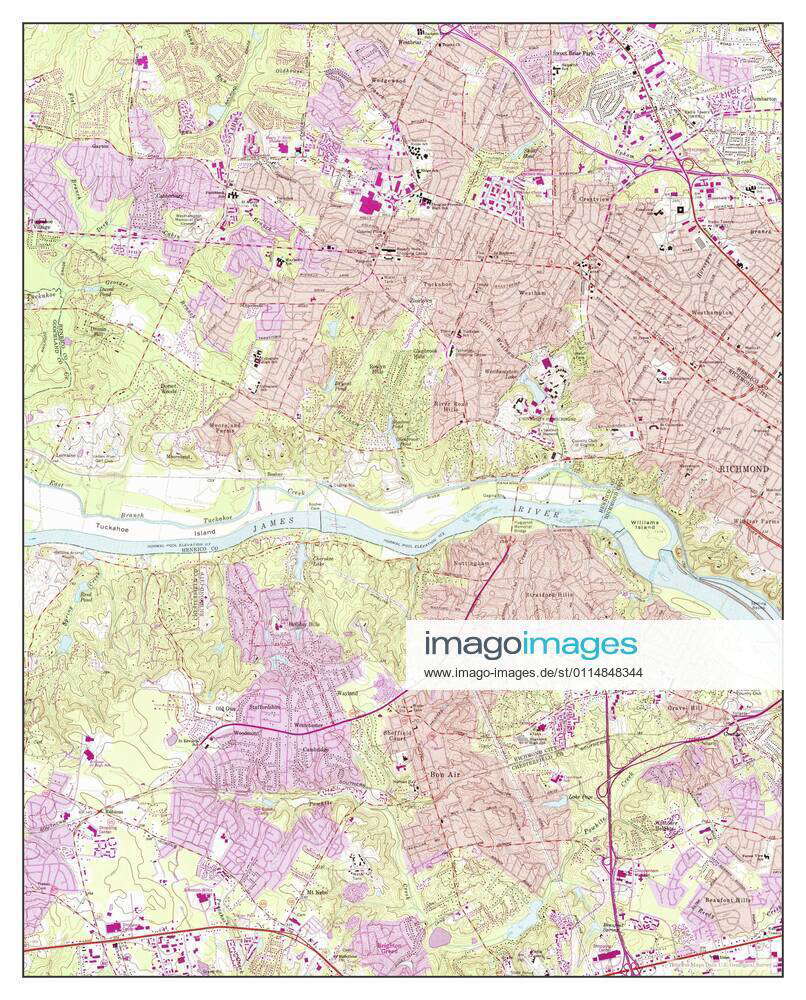 Bon Air, Virginia, map 1964, 1:24000, United States of America by ...