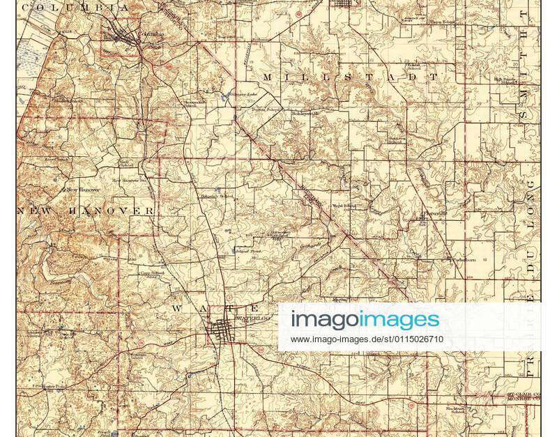 Waterloo, Illinois, map 1913, 162500, United States of America by