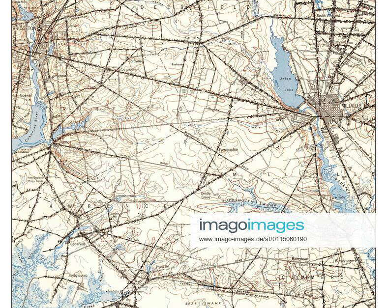 Bridgeton, New Jersey, map 1948, 162500, United States of America by