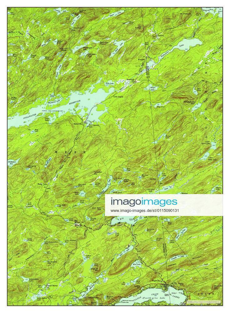 Big Moose, New York, map 1954, 162500, United States of America by