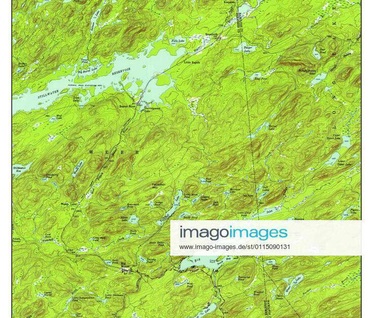 Big Moose, New York, map 1954, 162500, United States of America by