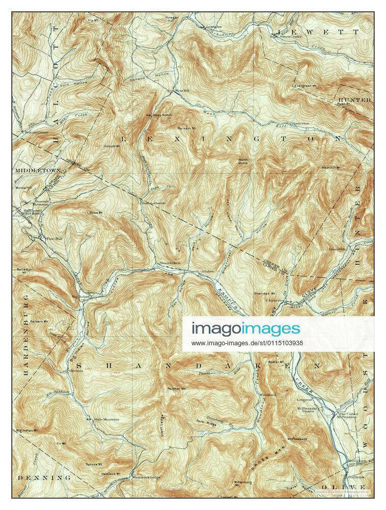 Phoenicia, New York, map 1900, 162500, United States of America by