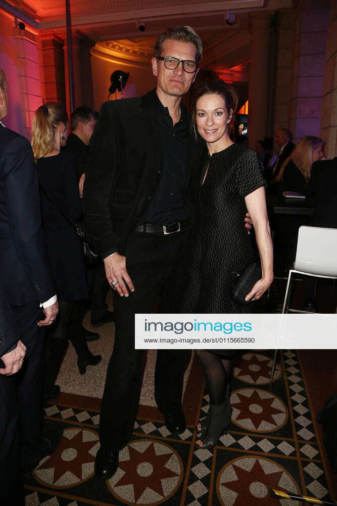 Goetz Otto and Lisa Martinek at the 66 Berlinale 2016 ARD BLUE HOUR ...