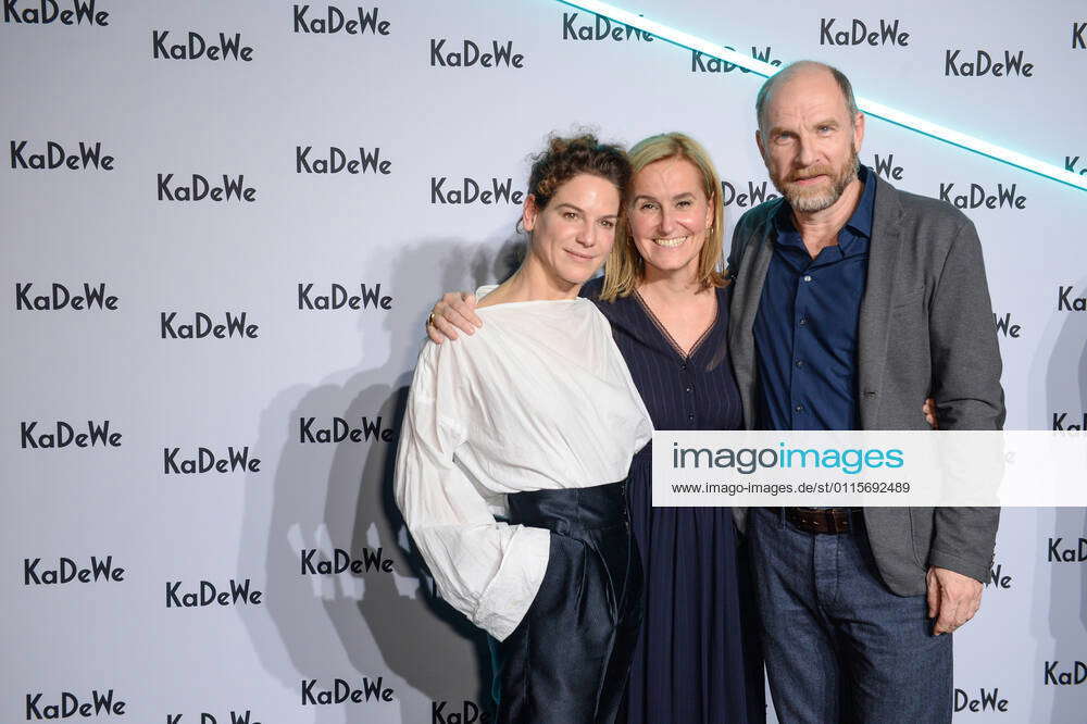 Petra Fladenhofer Managing Director KaDeWe and Bibiana Beglau and Götz ...