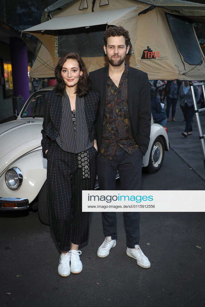 Maria Ehrich and Manuel Vering at the VW Beetle Heidi Premiere LEAVING ...
