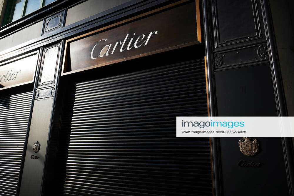 Vienna Austria March 30 2021 Cartier luxury store Am Graben