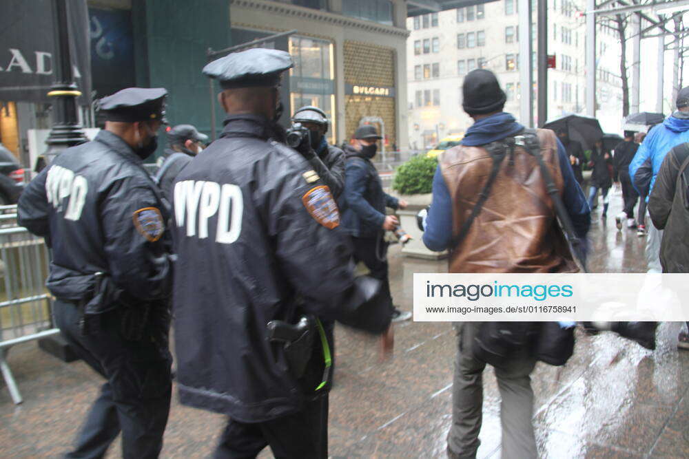 A Nazist White Nationalist Escorted by NYPD During A Protest Against ...