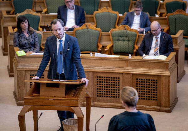 Liberal Party Chairman Jakob Ellemann Jensen And Thomas Danielsen V During A Visit To A Combined 5273