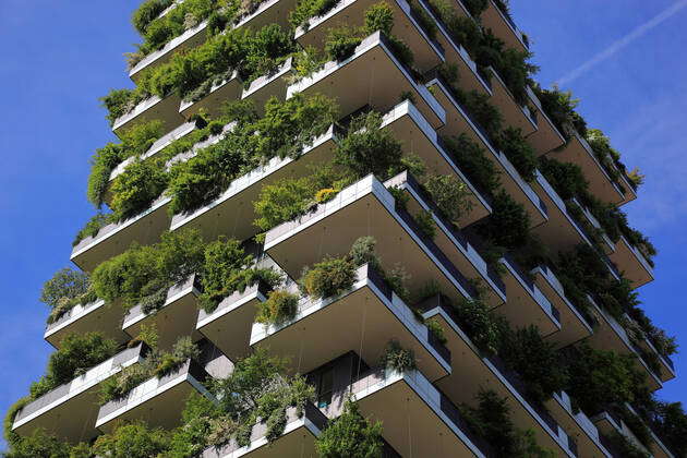 Italien, Stadt Mailand, Projekt, Bosco Verticale, vertikaler Wald, mit ...