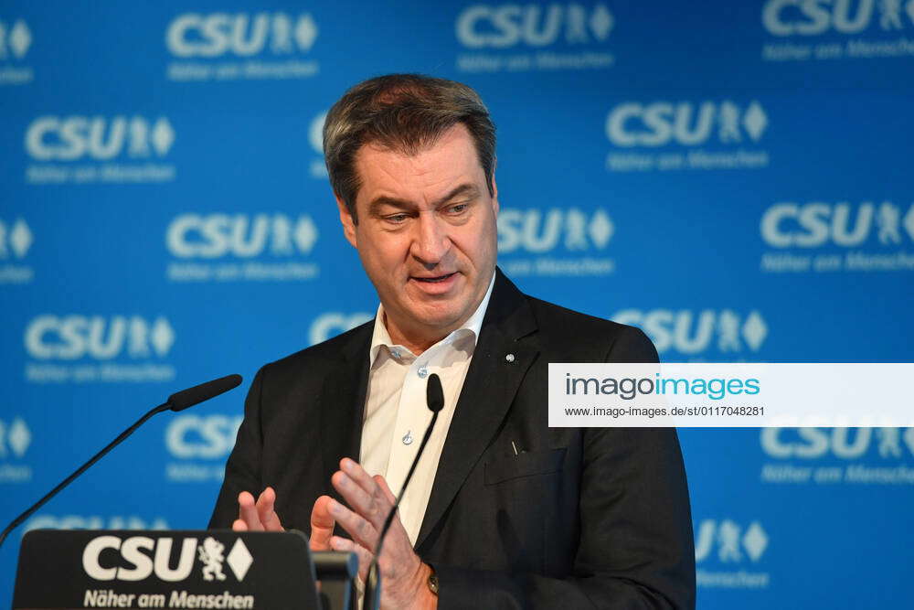 Markus SOEDER (Ministerpraesident Bayern und CSU Vorsitzender),Gestik ...