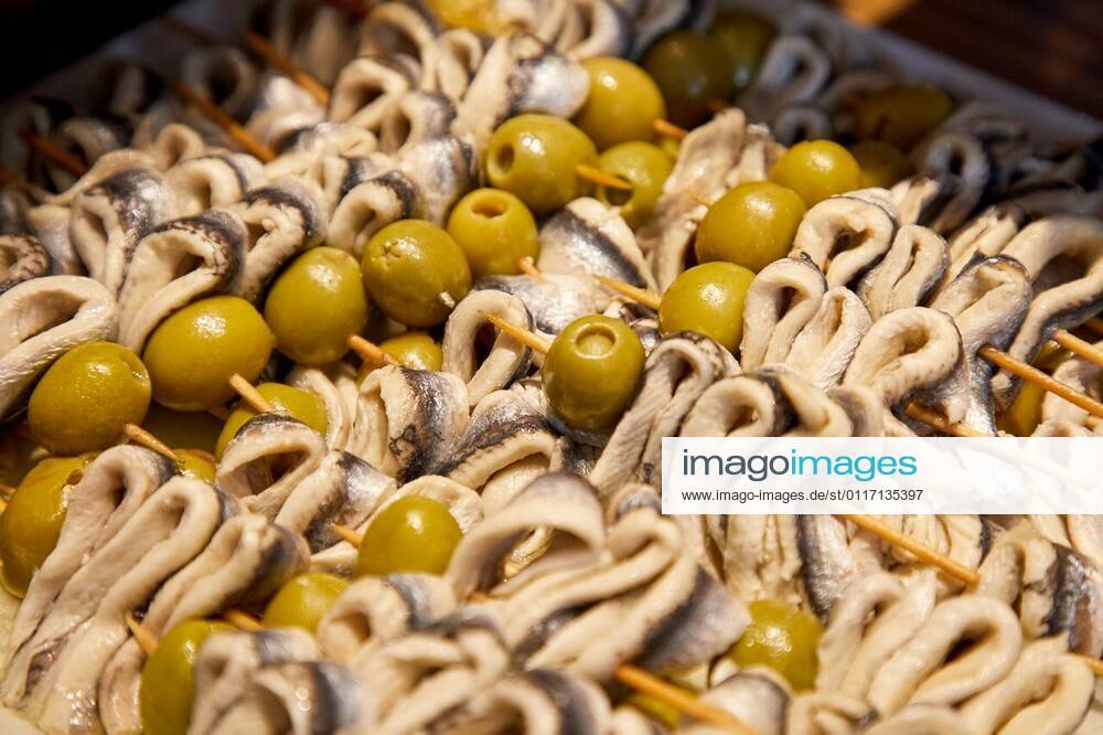 Anchovies, Pintxos, Bar Restaurante Portaletas, Parte Vieja, Old Town