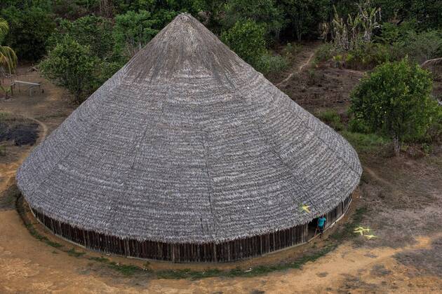 Amerindian Community centre (Benab), Wai Wai territory, region 9, Gunns ...