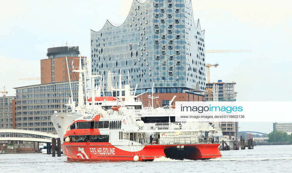 The Catamaran Halunder Jet In The Port Of Hamburg Since 20 May, The ...