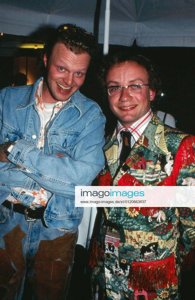 media-meeting-in-cologne-1995-stefan-raab-with-wigald-boning-at-the
