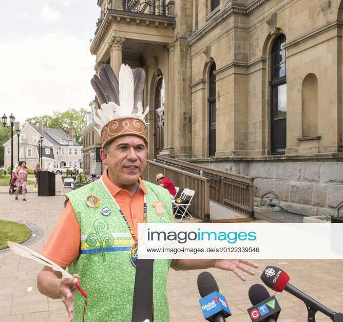 June 21, 2021, FREDERICTON, nb, Canada Chief Allan Polchies Jr., of St