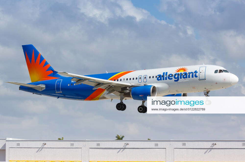 Fort Lauderdale, United States 6 April 2019 An Allegiant Air Airbus ...