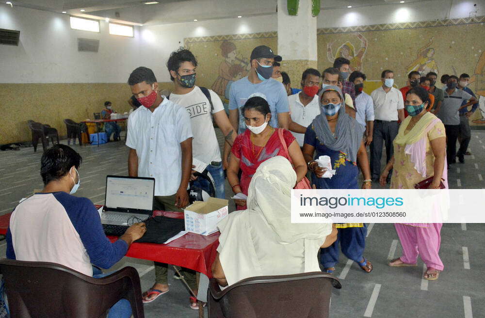 GHAZIABAD, INDIA JUNE 29 A view of the Covid19 vaccine registration