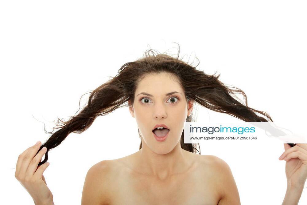 Woman And Her Hairs Model Released Symbolfoto 5366