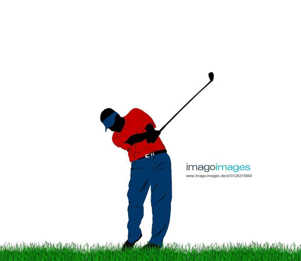 Golf swing golfer